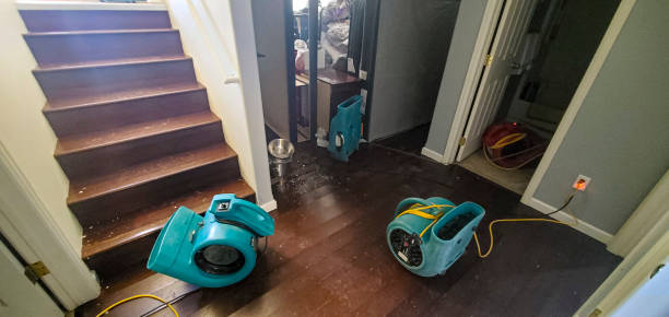 Water damage restoration process in Bonham, TX
